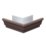 Угол желоба наружный коричневый 120х86 RAL8017