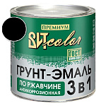 Грунт-эмаль по ржавчине 3 в 1 черная ВИТ color/ВИТ колор  2,6 кг.