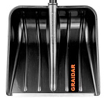 Лопата снеговая 400х400х170мм GRAIDAR морозостойкая, алюм. планка