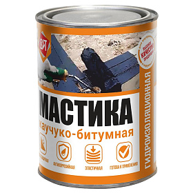 Мастика каучуко-битумная  0,8 кг.