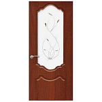 Дверной блок ДО Мечта Итальянский Орех 2,1х1,0 (2,0х0,9) ПВХ 3Д с коробкой 