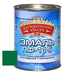 Эмаль зеленая ПФ 115  0,8 кг.