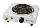 Плита эл. "ENERGY" EN-902 1 конф. 1,0кВт/220 (тэн), чаша нерж. 