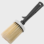 Кисть плоская Хит 100мм, светлая смешанная щетина, пластик. ручка 