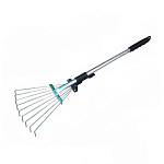 Грабли веерные малые 9-ти зубые с усиленным металическим фиксатором (оцин) 