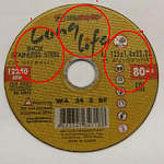 Круг отрезной "LugaAbrasiv" (125х1,0х22 мм) по метал. ЛОНГ ЛАЙФ