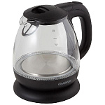 Чайник эл. ENERGY E-296 (1,0л) стекло, пластик черный