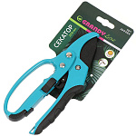 Секатор 200мм Grandy Luxe прямой рез с храповым механ., рукоятка металл, резина