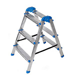 Стремянка двухсторонняя стальная (4х4) гальваническое покрытие 