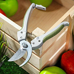 Секатор 180мм Worth лезвие плоскостное, с наковальней, алюм., резина