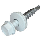 Шуруп кровельный 5,5х25мм оцинк. белый (9003) 250 шт