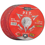 Диск отрезной по металлу и нерж. стали P.I.T. DRUA ACTW01-1250C (10уп.х10шт.(100 шт.)+карт. дисплей)