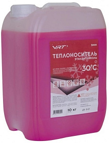 Теплоноситель VRT (этиленгликоль,  -30 град.) 10кг розовый
