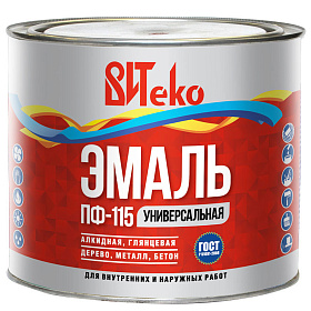 Эмаль графитовый серый ПФ 115 ВИТЕКО RAL 7024  2,6 кг.