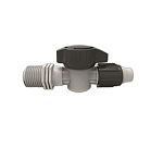 Кран капельная трубка с муфтой и резьбой 3/4х17мм