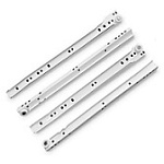 Направляющие роликовые StahlBuro 350/0,8мм белые  (2шт.) 