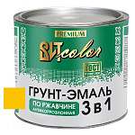 Грунт-эмаль по ржавчине 3 в 1 желтая ВИТ color  1,8 кг.