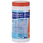 Средство Маркопул Кемиклс, МультиЭкт 5 в 1, М65, таблетки, для комплексной обработки воды,1кг, 1 таб