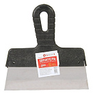 Шпатель нерж. сталь, 200 мм, прямой, рукоятка пластик, Bartex