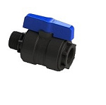 Кран шаровый ПЭ нар.-вн. 3/4-1