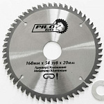 Диск пильный по ламинату и алюминию 160мм х54 зуб х 30/16мм Pilorama