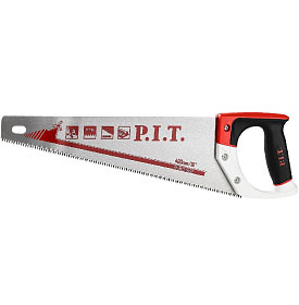 Ножовка по дереву P.I.T. CONTROL HHSW03-0400 (400 мм, 7 TPI, трёхгранная заточка, сталь 65Mn)							