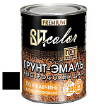 Грунт-эмаль быстросохнущая универсальная черная RAL 9005 ВИТ color  0,8 кг.