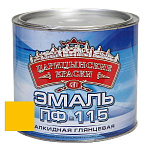 Эмаль желтая ПФ 115  1,8 кг.