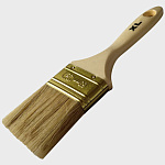 Кисть плоская STANDARD универсальная 75х15мм, светлая смеш. щетина, пласт. ручка 