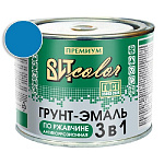 Грунт-эмаль по ржавчине 3 в 1 светло-голубая ВИТ color/ВИТ колор  0,4 кг.