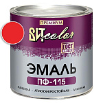 Эмаль красная ПФ 115 ГОСТ ВИТ color/ВИТ колор  2.6 кг.