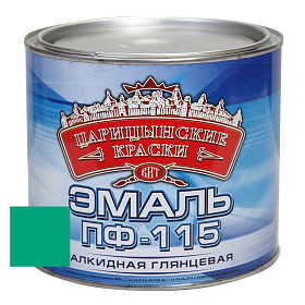 Эмаль бирюзовая ПФ 115   1,8 кг.