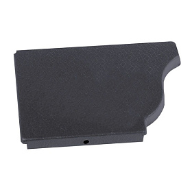 Заглушка желоба 120х86 левая серый RAL7024 Matt //        