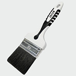 Кисть Black White для финишных работ 35х15мм, темн. ворс, 2К ручка