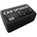 Губка автомобильная прямоугольная черная GRASS 190х110х55 мм( инд. упак.) 