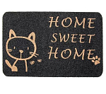 Коврик влаговпитывающий 60х90 см, сер, Велюр Котёнок, TCLR/W-705