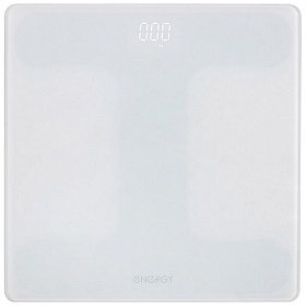 Весы напольные электронные "ENERGY" EN-421, стекло, мах 180 кг, белый    