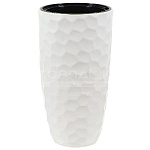 Кашпо Мазайка D340мм Н630 со вставкой Белый М3410