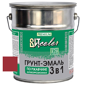 Грунт-эмаль по ржавчине 3 в 1 вишня ВИТ color  5 кг.