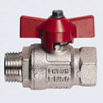 Кран шаровый вн.-нар. DN-20 бабочка Галлоп