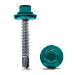 Саморез д/мет.черепицы 4,8х35 мм. (250 шт) бирюзовый RAL5021