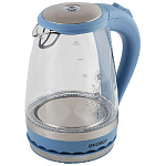 Чайник эл. ENERGY E-279 синий (1,5л диск) стекло
