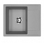 Мойка ML-GMU05 Ультра 575х495х190мм серый камень с крылом