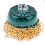 Щетка метал. д/УШМ 75мм чашка, гофр. ВОЛАТ