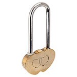 замок Навесной сувенирный АЛЛЮР СЕРДЕЧКО, 2 ключа