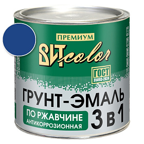 Грунт-эмаль по ржавчине 3 в 1 синяя  ВИТ color/ВИТ колор  2,6 кг.