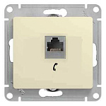 Механизм розетки телеф. 1-м СП Glossa RJ11 беж. SchE GSL000281Т