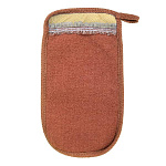 Мочалка "Королевский пилинг", рукавица с декором-тесьма, 14,5*25 см "Банные штучки"