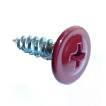 Саморез 4,2х16мм с пресс-шайбой, наконечник острый (100 шт) вишня RAL3005