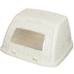 Хлебница  пластик. 32,5х26х19см, слоновая кость, Альтернатива Плетенка М4902